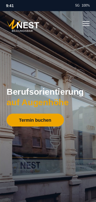 NEST BildungsBar Website